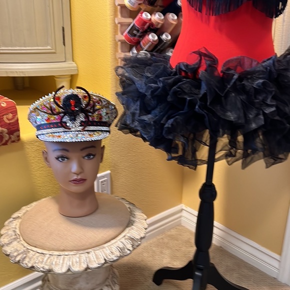 Red Mini Rave Skirt - Picture 11 of 12